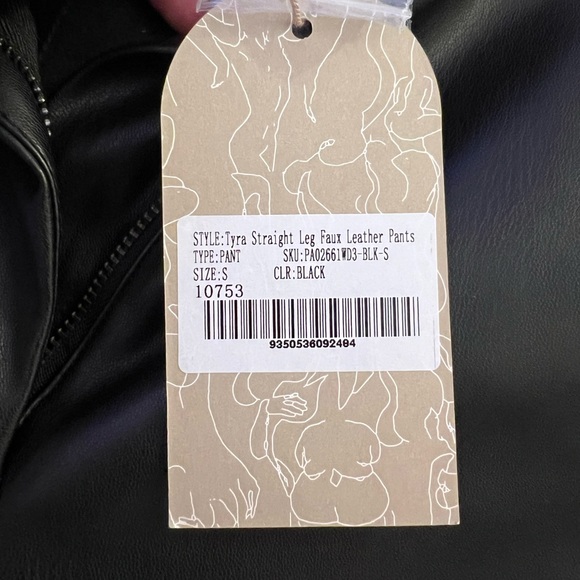 MESHKI- TYRA Straight Leg Faux Leather Pants - Picture 14 of 14